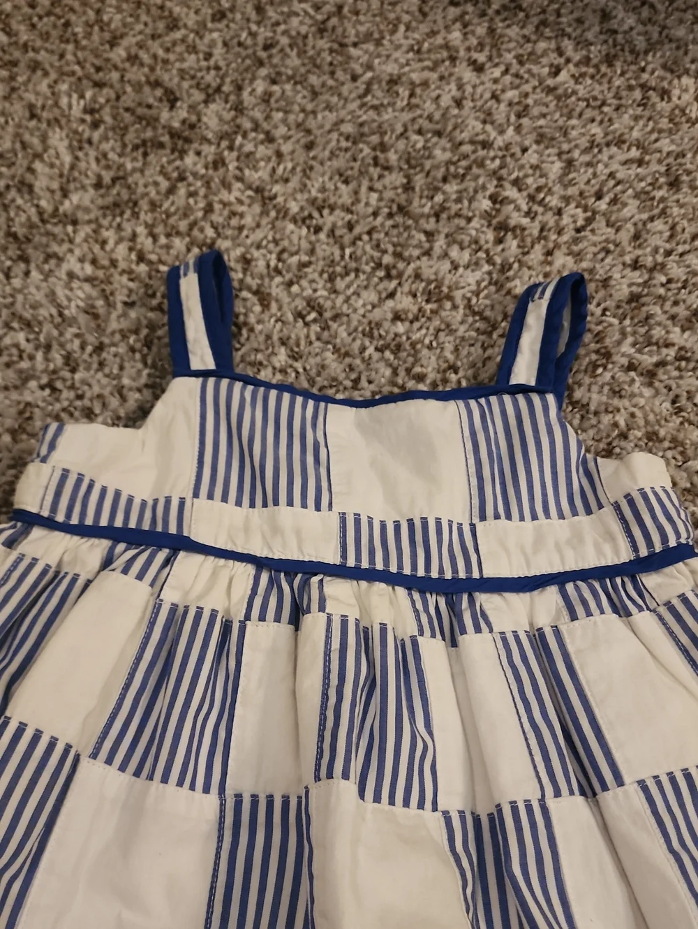 Babygap Toddler Size 3T, Blue And White Dress, Pre-owned, VGUC
